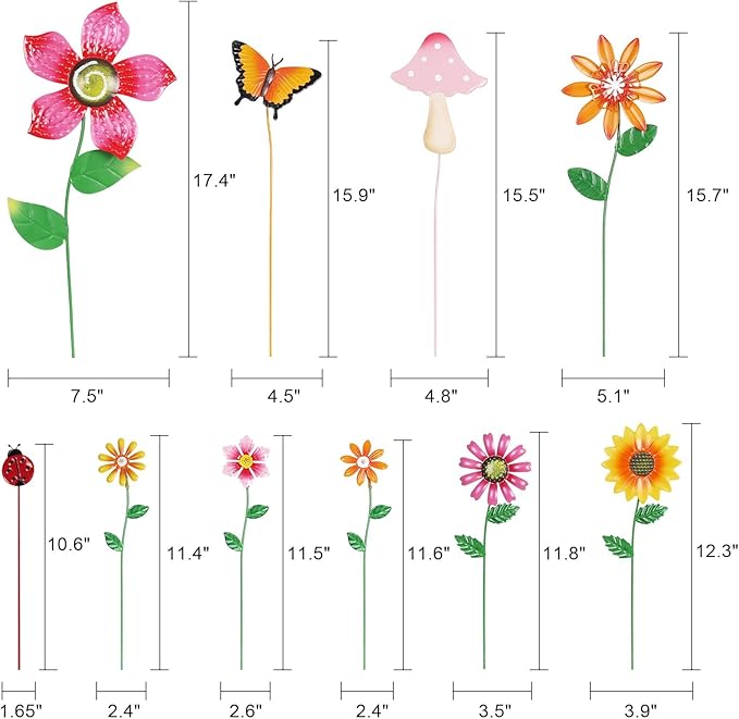 hogardeck Garden Decor for Outside, Yard Art Garden Decorations for Outdoor - Image 3