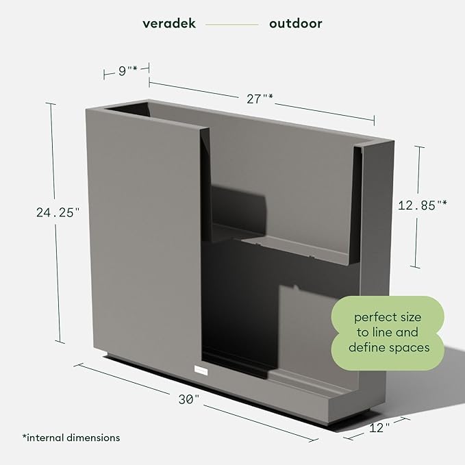 Veradek Block Series Span Plastic Planter - Image 2