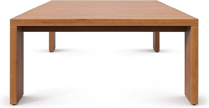 Modway Tahoe Acacia Wood Rectangular Outdoor Patio Coffee Table in Natural - Image 4