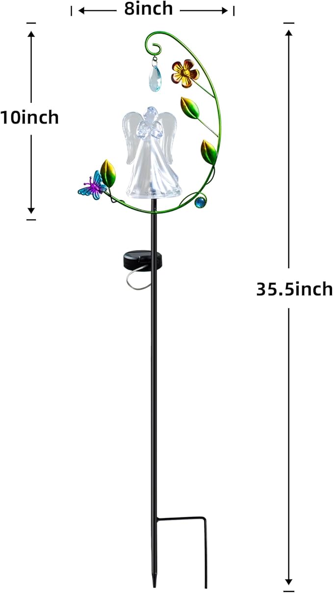 Solar Angel Light for Cemetery Decor - Image 7