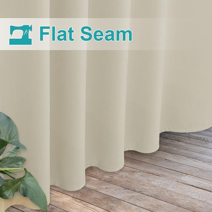 NICETOWN Detachable Sticky Tab Top Outdoor Curtain - Image 7