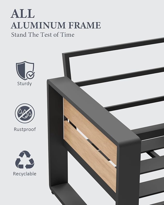 ZANDOR Outside Aluminum Lawn Furniture - Image 5
