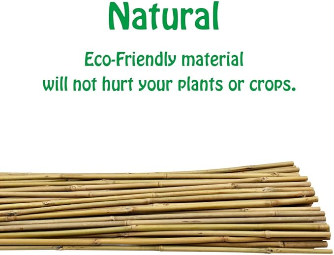 Natural Bamboo Trellis 24 Inches Tall, Mininfa Garden Ladder Trellis, Plant - Image 2
