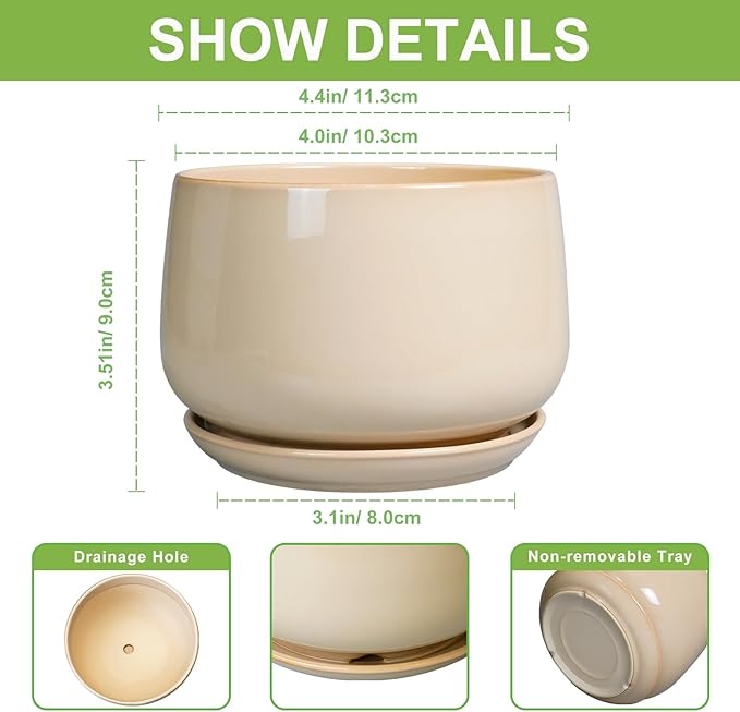 G EPGardening 4 inch Plant Pots - Image 2