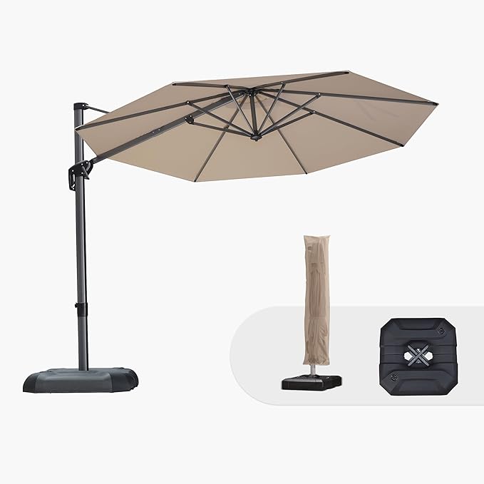 PURPLE LEAF 10 Feet Patio Umbrella by PURPLELEAF
