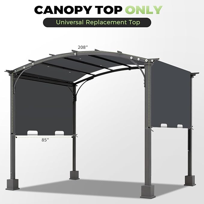 85'' x 208'' Universal Pergola Replacement Cover - Image 2