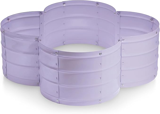 Plant & Plot Galvanized Raised Garden Beds Outdoor // 3×3×1 ft Planter Raised by PlantPlot
