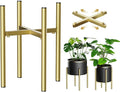 H HOMEXIN Adjustable Plant Stand Indoor, Metal Plant Stand 8 to 12 Inches by HHOMEXIN