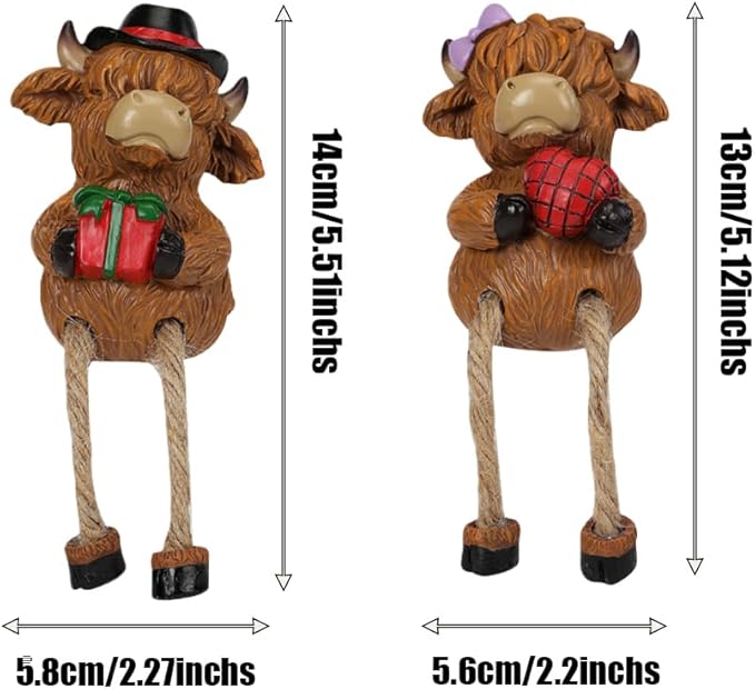 2-piece set Highland Cow Pot Huggers - Image 2