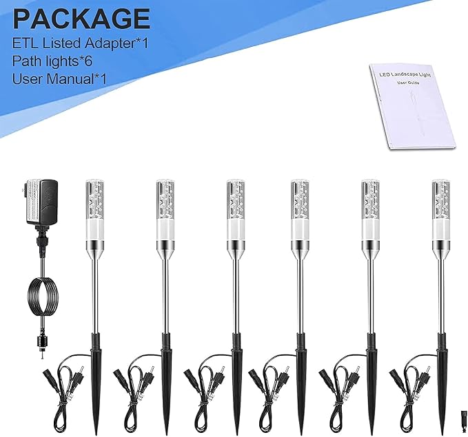 B-right Outdoor Pathway Lights, Extendable IP65 Waterproof Outdoor Garden Light - Image 8