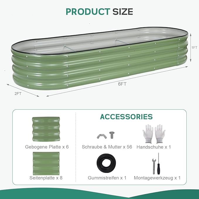 Galvanized Raised Garden Bed - Image 2