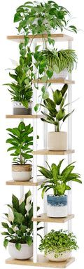 Bamworld Tall Plant Stand Indoor, 7 Tier Plant Shelf by Bamworld