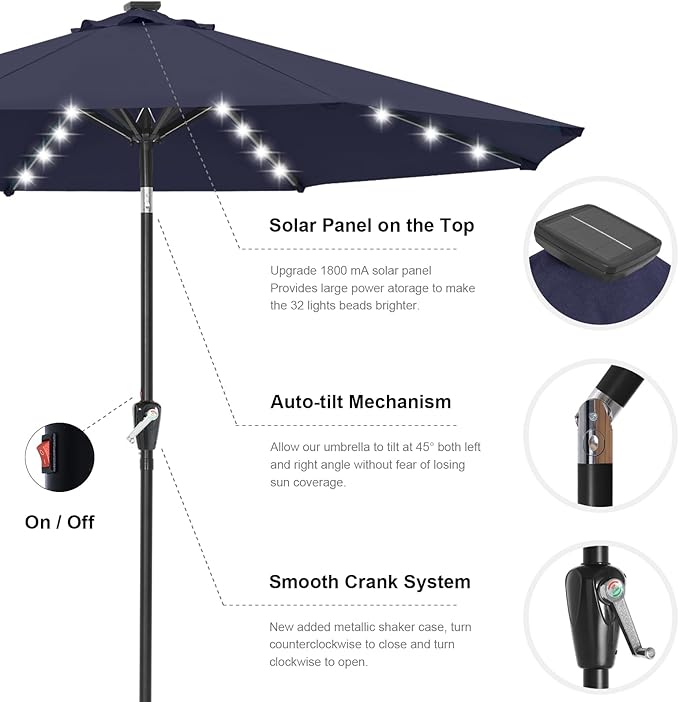 ABCCANOPY Durable Solar Led Patio Umbrellas - Image 6
