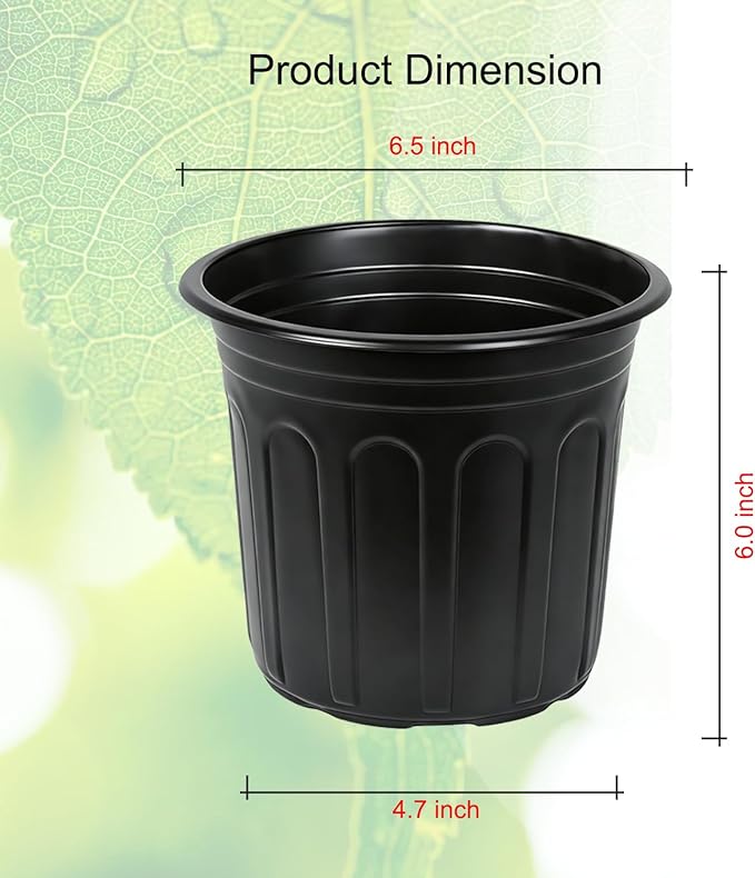 60-Packs 1 Gallon-S Flexible Plastic Plant Nursery Pots - Image 4