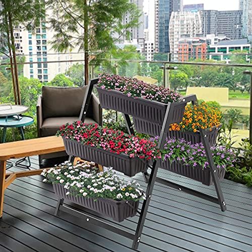 Raised Garden Planter Bed, Tiered Planter Stand - Image 7