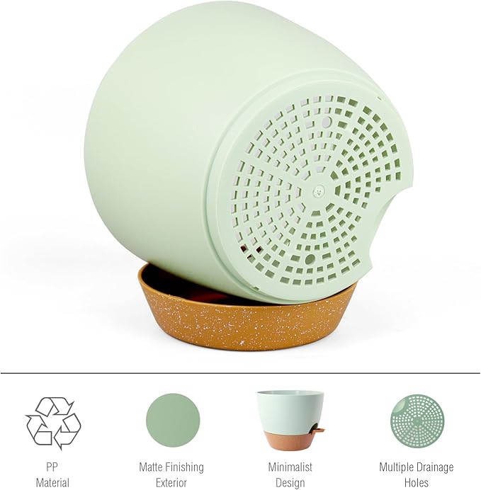 12 inch Large Self Watering Pots, Plant Pots - Image 3