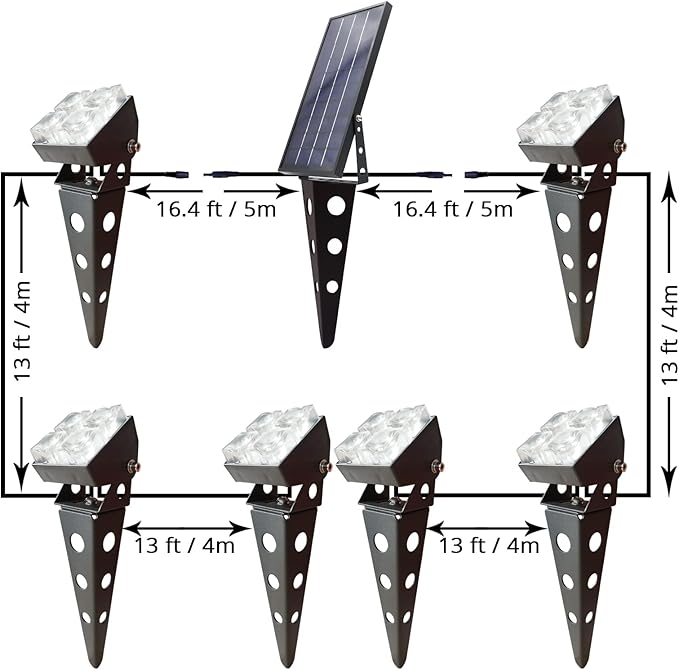 Solar Spot Lights Outdoor Waterproof IP65 Landscape Spotlights - Image 3