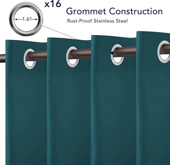 PureFit Outdoor Curtains for Patio Waterproof Weatherproof, UV and Fade - Image 4