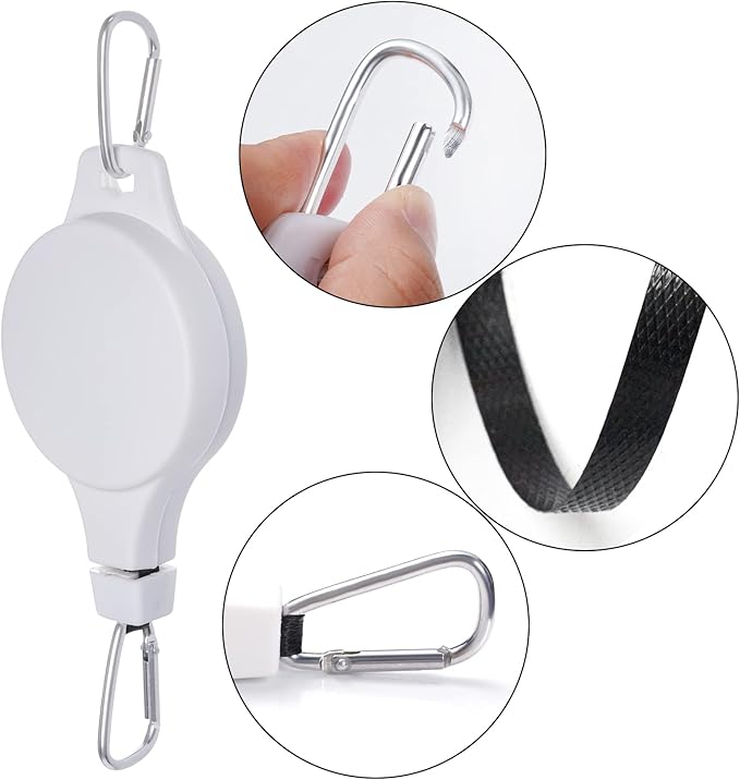 6 Pcs Retractable Plant Hanger, Easy Reach Plant Pulley Adjustable Height Wheel - Image 4