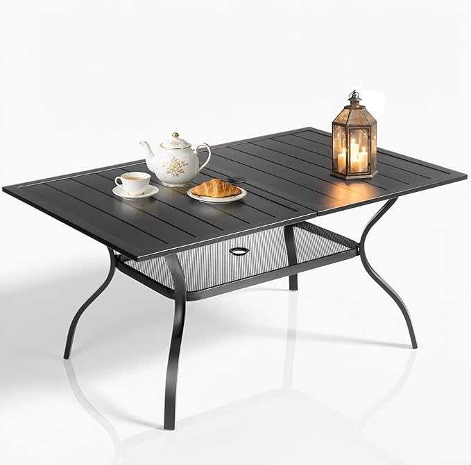 VINGLI 59" Rectangle Patio Table by VINGLI