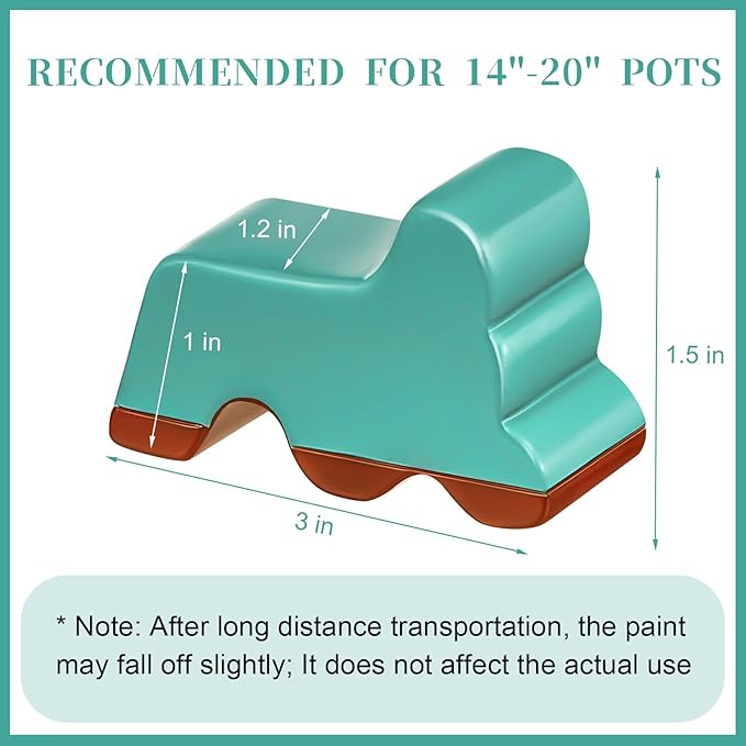 Kigeli 6 Pcs Resin Garden Pot Feet - Image 2