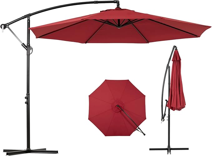 Backyard Expressions 10FT Cantilever Patio Umbrella – Outdoor Offset Hanging by BackyardExpressions