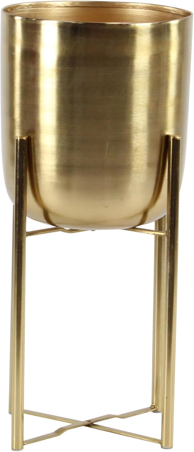 CosmoLiving by Cosmopolitan Metal Indoor Outdoor Planter Dome Large Planter Pot - Image 2