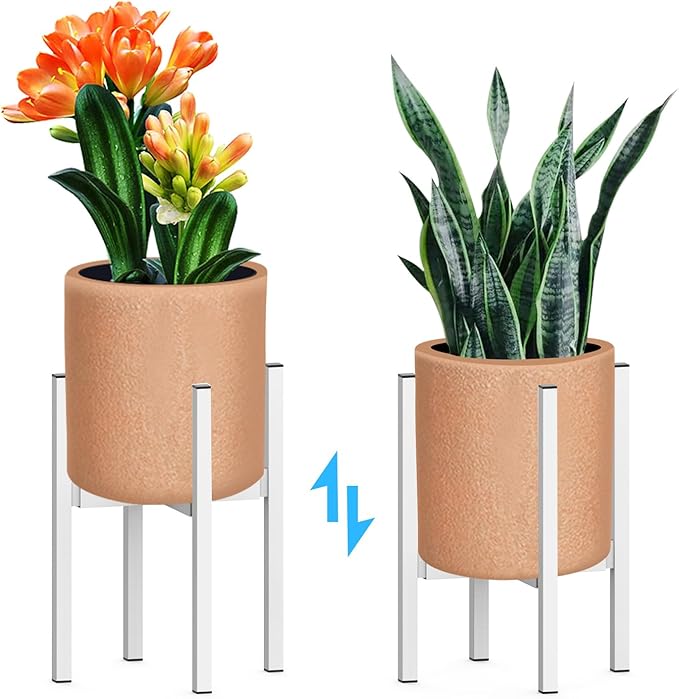 Heavy Plant Stand for 10"-16" Plant Pot Indoor Outdoor Corner, Adjustable Metal - Image 2