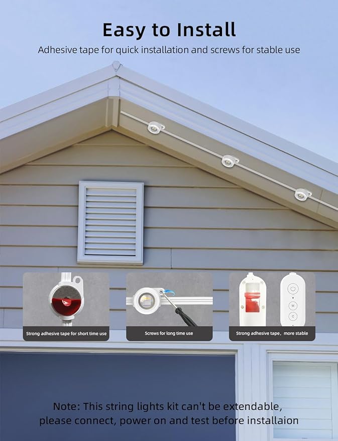 APPECK Permanent Outdoor Lights 50ft - Image 7