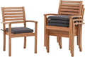 OC Orange-Casual Stackable Patio Dining Chairs Set of 4, Outdoor Acacia Wooden by OCOrange-Casual
