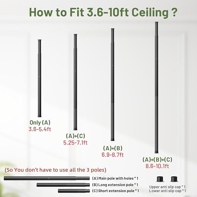 Tension Rod Plant Stand, Plant Poles - Image 9
