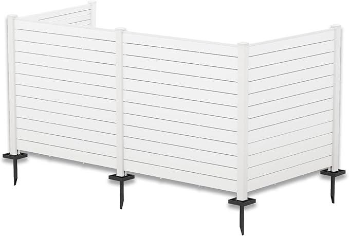 Kozyard 50" W x 48" H Outdoor Privacy Screens Aluminum Post, Air Conditioner by Kozyard