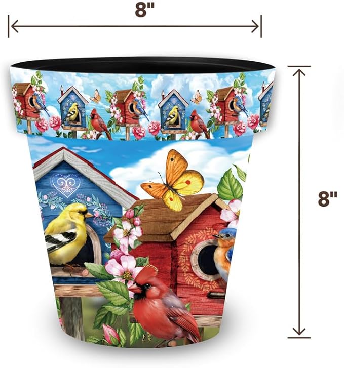 Briarwood Lane Floral Birdhouses Small Planter - Image 2