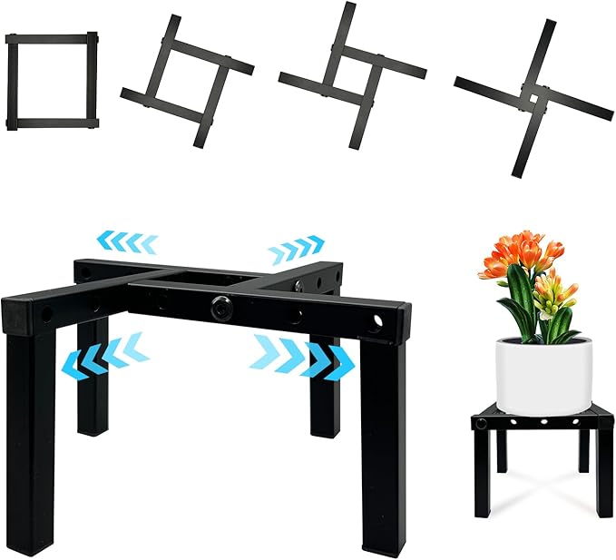Four Legs Adjustable Metal Plant Stand by DDPow
