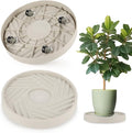 2 Pack Plant Caddy with Wheels, Flower Pot by JAOXISOU