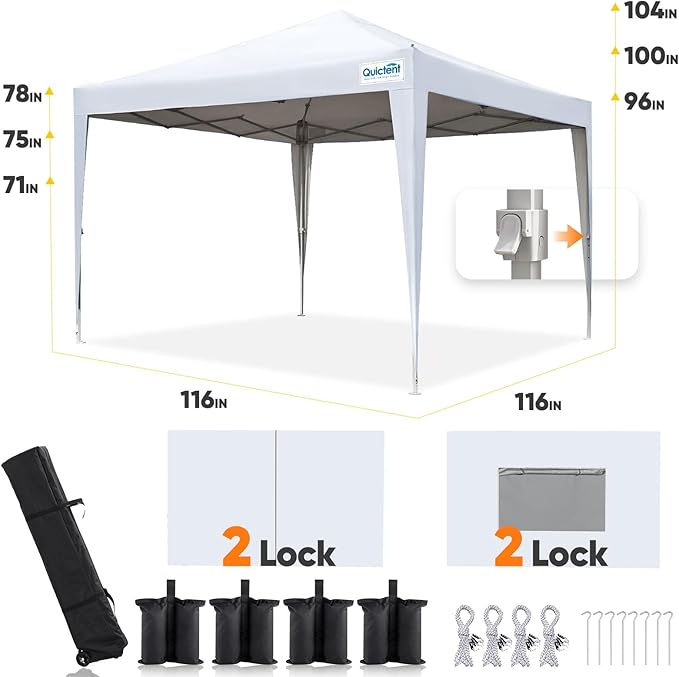 Quictent Privacy 8x8 Pop up Canopy Tent - Image 6
