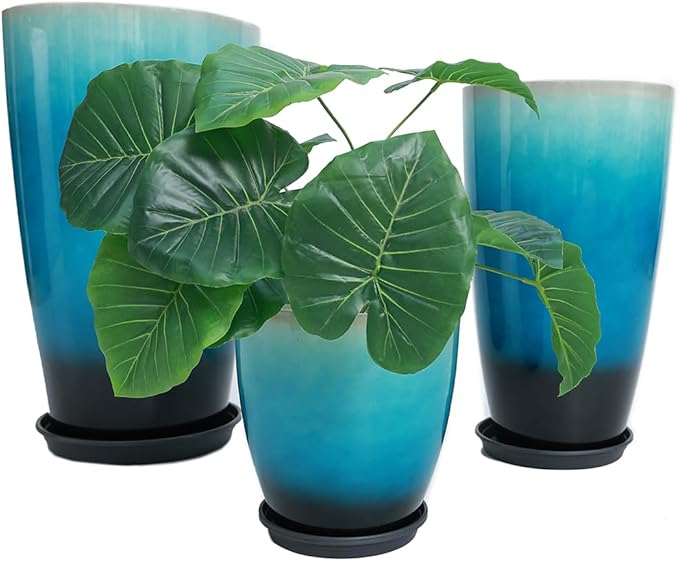 24, 11 Inch Large Plastic Planters - Image 3
