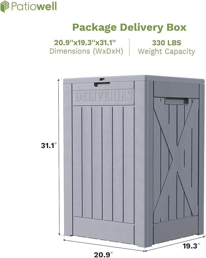 Patiowell 48-Gallon Resin Package Delivery Box - Image 3