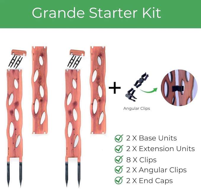Treleaf Zella Grande Starter Kit – Wooden Extendable Plant Trellis - Image 2
