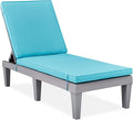 Best Choice Products Outdoor Lounge Chair, Resin Patio Chaise Lounger by BestChoiceProducts