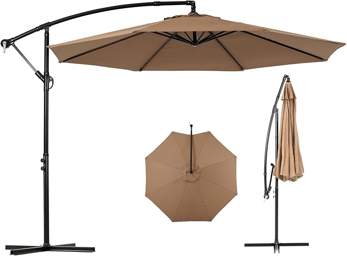 Backyard Expressions 10FT Cantilever Patio Umbrella – Outdoor Offset Hanging by BackyardExpressions