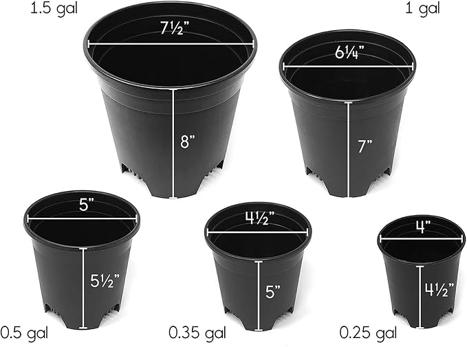 Wholesale Bulk Nursery Pot 4.5 Inch Black Plastic Planters 30-Pack 0.35 Gallon - Image 4