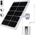 Solar Panel for Security Camera 2 in 1 Port 10W Ring Camera Solar Charger by Unknown