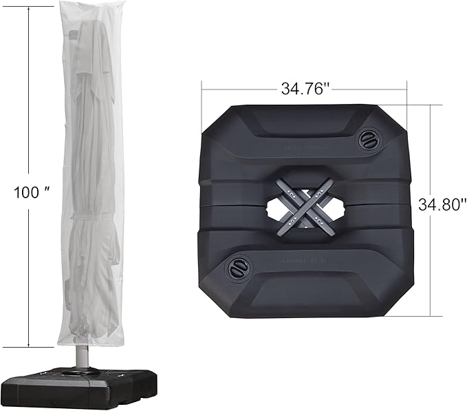 PURPLE LEAF 10'×10' Patio Umbrella - Image 3