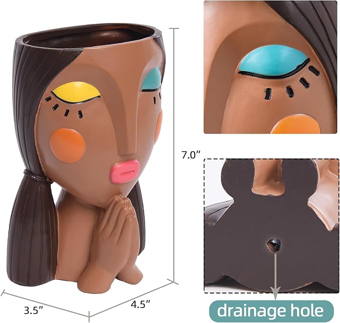 Head Planters, Face Planter Pots - Image 4