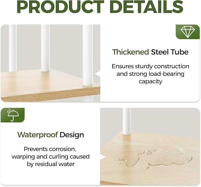 Bamworld Tall Plant Stand Indoor, 7 Tier Plant Shelf - Image 5