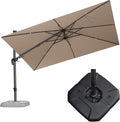 PURPLE LEAF 11.5' X 8.2' Tilting Patio Umbrella by PURPLELEAF