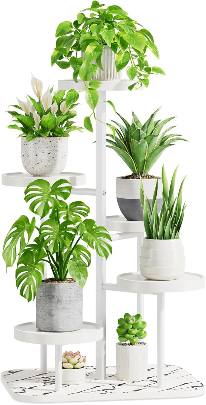 iDavosic.ly 5 Tier Plant Stand Indoor Outdoor, Tiered Corner Plant Stands by iDavosicly