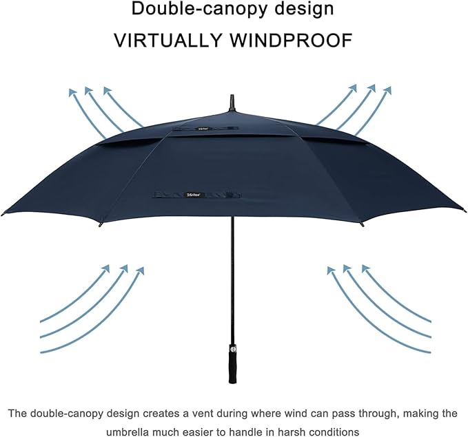 G4Free 47/54/62/68/72 Inch Automatic Open Golf Umbrella Oversize Extra Large - Image 6