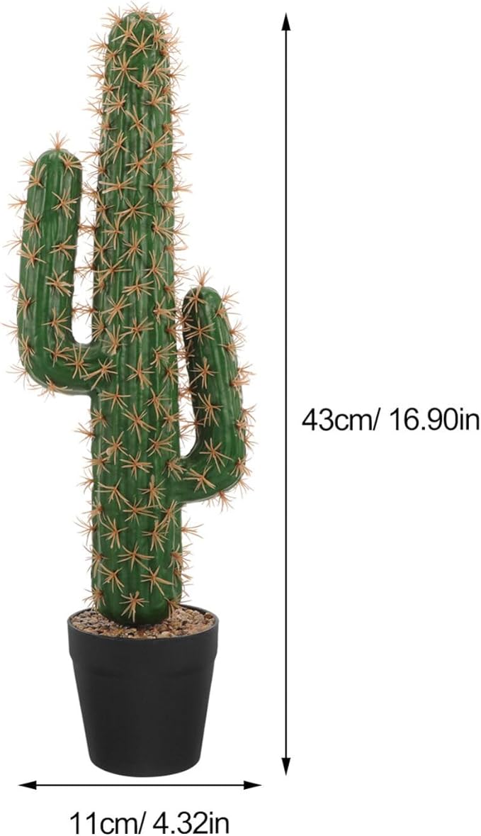 ABOOFAN Artificial Saguaro Cactus in Pot Faux Succulent Plant 20.86In Large - Image 7